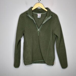 Avalanche Hunter green 1/4 zip polyester pullover
